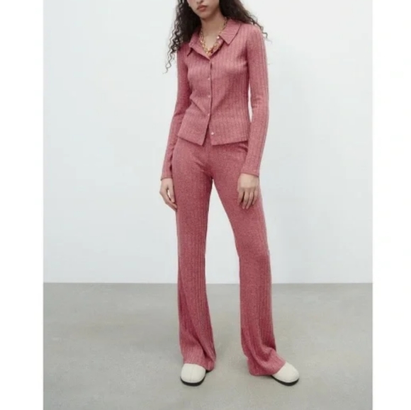 Zara Limited Edition Soft Rib Polo Shirt - Picture 2 of 7